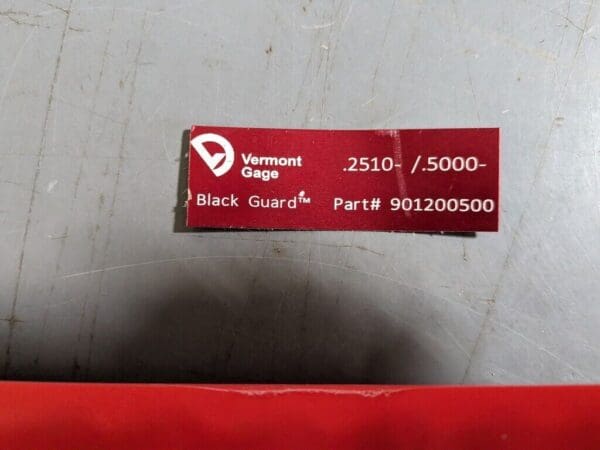 VERMONT GAGE Class ZZ Plug Gage Set: 0.251 - 0.5″ 901200500