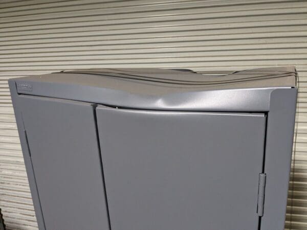 Durham Heavy Duty Storage Cabinet w/ Bins 84 x 36 x 18 Steel Gray DAMAGED
