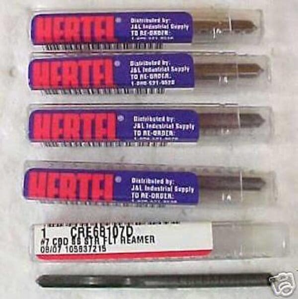 Hertel Chucking Reamers .2010" x 1" Carbide Straight F/S #CRE68107D