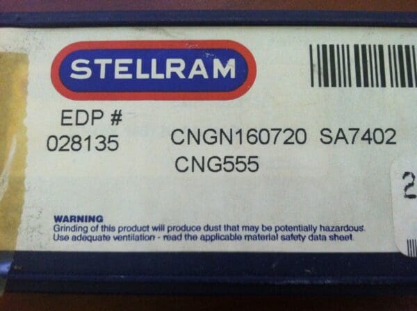 Stellram Ceramic Turning Inserts CNG555 Grade SA7402 Qty. 10 #028135