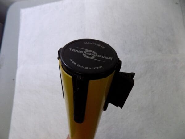 Tensabarrier Barricade Tape Dispenser 38 Inch High Gray Polymer 875-35-STD-YA