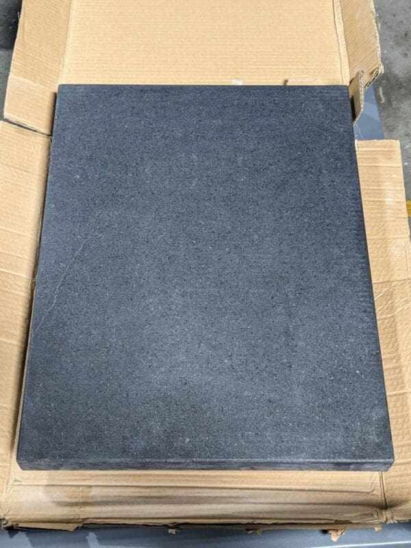 Granite Surface Inspection Plate w/ 2-Ledges 24" L x 18" W x 3" Thick Grade B
