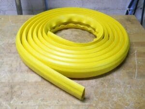 Hubbell FloorTrak 25 Ft. Flexible Protective Cable Cover PVC Yellow FT4Y25