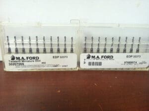 M.A. Ford Mini Drills 0.700" x 1/8" x .480" x 1-1/2" Carbide Qty. 19 #30207000