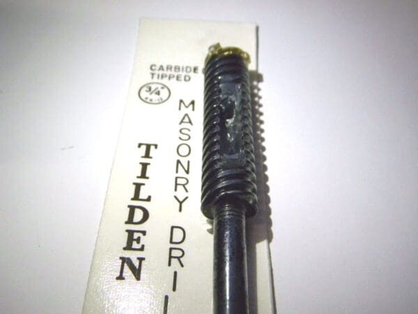 Tilden Masonry Drill Bit 3/4" x 3/8" Removable Shank Carbide Tip #KK-12