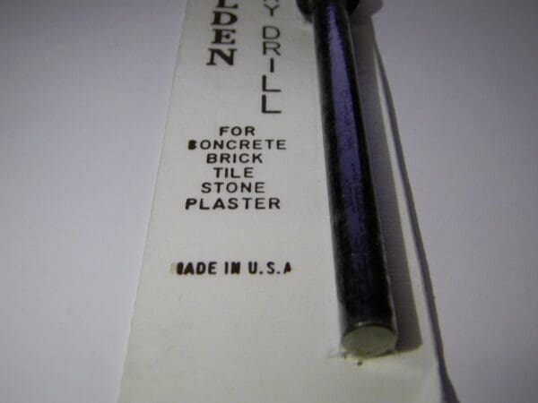 Tilden Masonry Drill Bit 3/4" x 3/8" Removable Shank Carbide Tip #KK-12