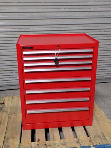 Kennedy Roller Cabinet Tool Box 8 Drawer 39 X 27 X 18 Steel Red 378Xr