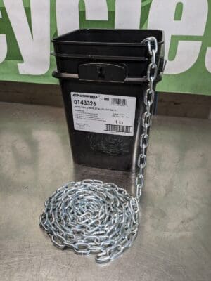 Campbell Proof Coil Chain 3/16 In. x 150 Ft. 800 Lb. Load Limit 0143326