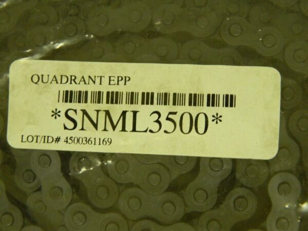 Quadrant EPP Nylon Roller Chain No. 35 3/8" x 3/16" SNML3500