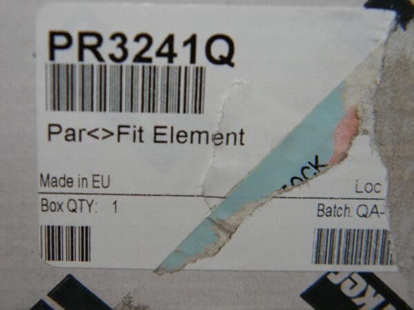 Parker Hydraulic Filter Element 0.88" x 3.66" Microglass #PR3241Q