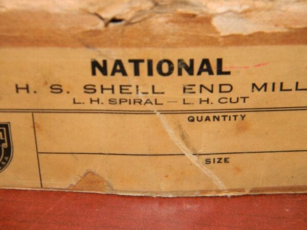 National 6" x 2-1/4" x 2" HSS LH Shell End Mill