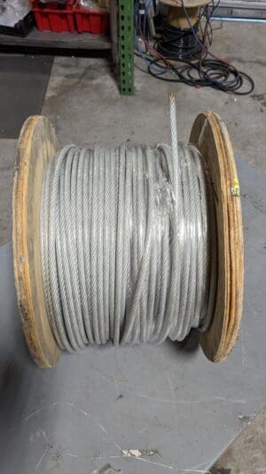 Galvanized Steel 100' 1/4" Vinyl Coat Wire Rope Cable 7x19 Strand WS-MH-WIRE-040