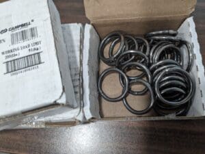 CAMPBELL approx 75pcs 3/16 Inch Wire Size Welding Rings 6050314