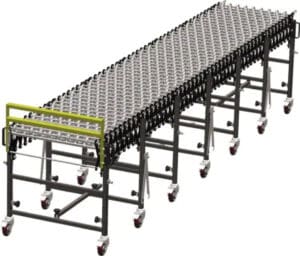 WorkSmart Flexible Expandable Conveyor 7 Ft - 22 Ft x 18 In 300 Lb/Ft Capacity