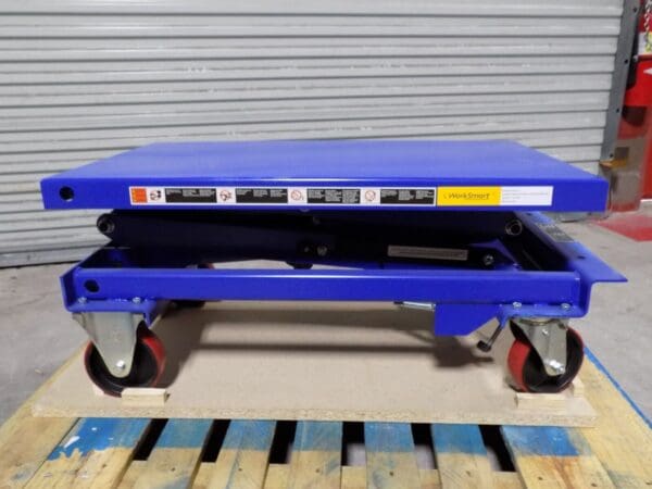 WorkSmart Hydraulic Scissor Lift Cart 770 lb Cap 35 x 20 Platform MISSING HANDLE