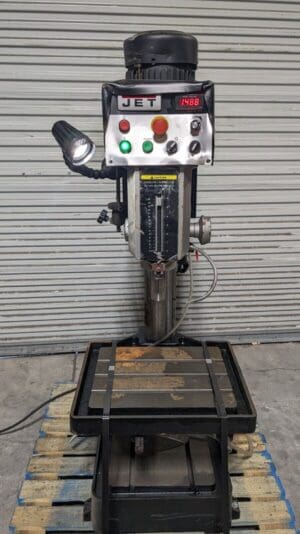 Jet 20" EVS Tapping Drill Press 245 - 2000 RPM 2 HP 230 V 3 Phase 354225 Damaged