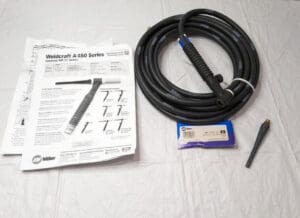Miller Weldcraft TIG Welding Torch w/25 Ft Cable A-150 Series WP-17V-25-R