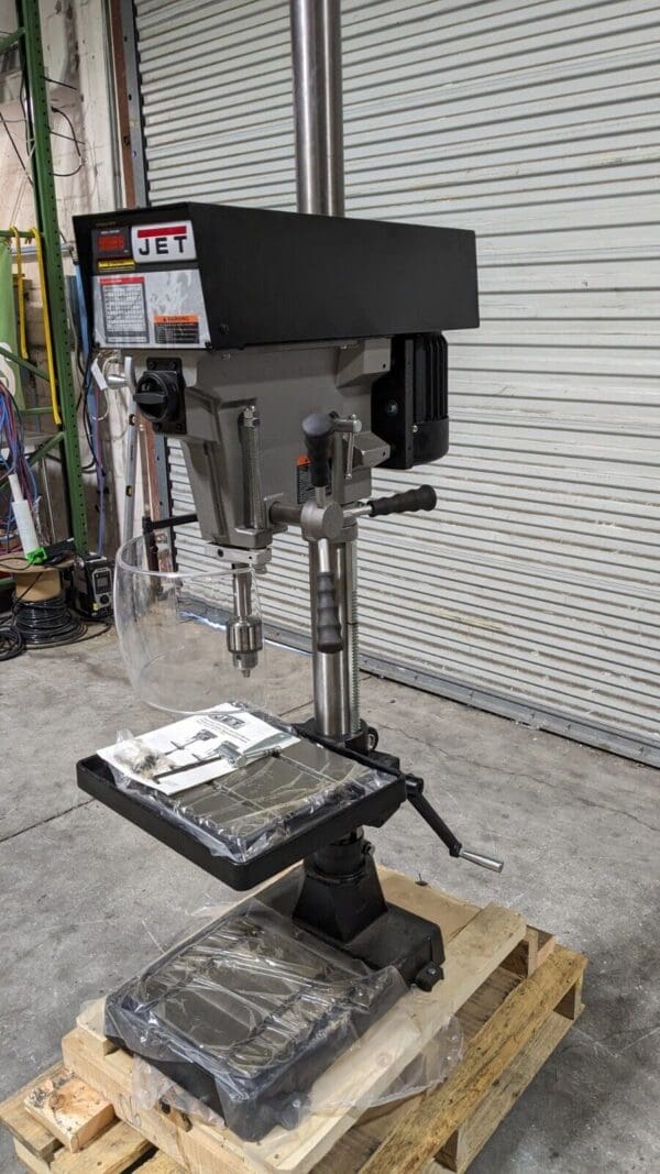 JET Floor Drill Press: 15” 1 hp 220/440 V 3 Phase 400 to 5k RPM J-A381 354551