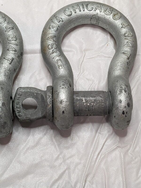 Chicago Anchor Shackle: Screw Pin 3/4", 4-3/4 Ton Qty 2