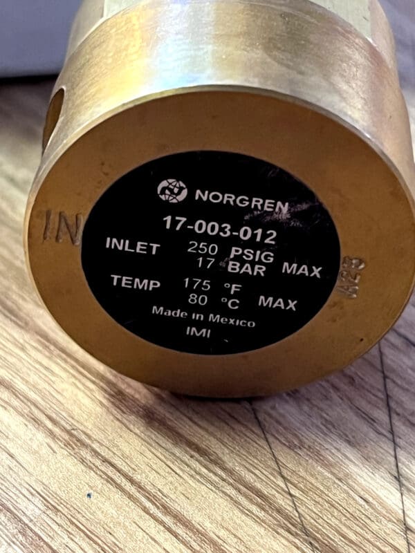 17-003-012, Norgren pneumatic accessory