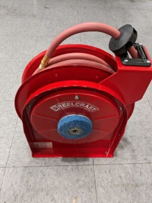 REELCRAFT Hose Reel with Hose: 3/8″ x 35', Spring Retractable 5635 OLP