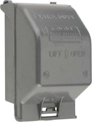THOMAS & BETTS Receptacle Electrical Box Cover: Aluminum CKMUV