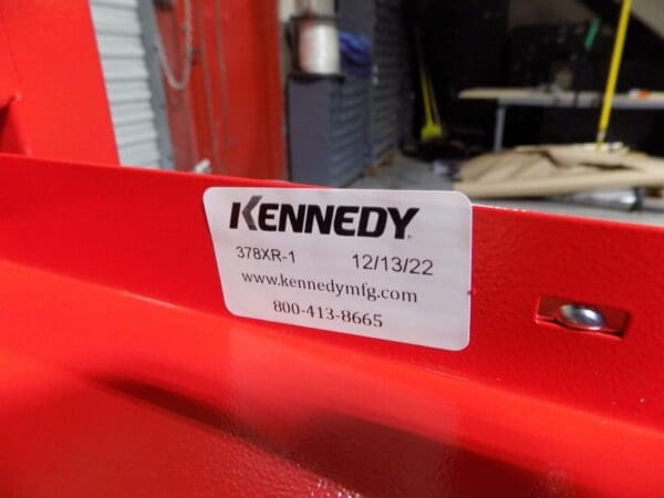 Kennedy Roller Cabinet Tool Box 8 Drawer 39" x 27" x 18" Steel Red 378XR