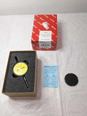 Starrett Yellow Dial Indicator 0-25mm Range X 0.01mm Grad 25-881J 53307
