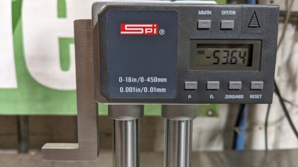 SPI Electronic Height Gage 450 mm Max .001″ Res .001500″ Acc Damaged