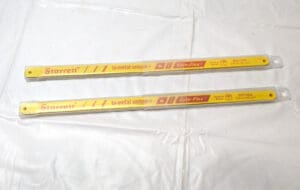 2 PK Starrett Bi-Metal Unique HSS Safe-Flex Hacksaw Blades 12"- 24TPI KBS1224-10