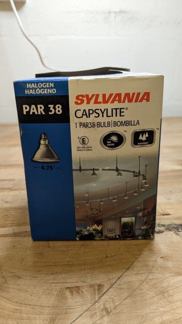 SYLVANIA CAPSYLITE PAR38 120 Watt 120 Volt BEAM HALOGEN 4.75" Light Bulb - Qty:8