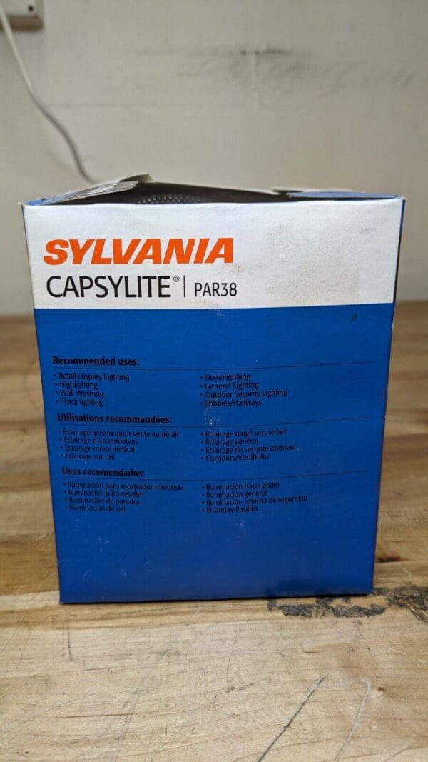 SYLVANIA CAPSYLITE PAR38 120 Watt 120 Volt BEAM HALOGEN 4.75" Light Bulb - Qty:8