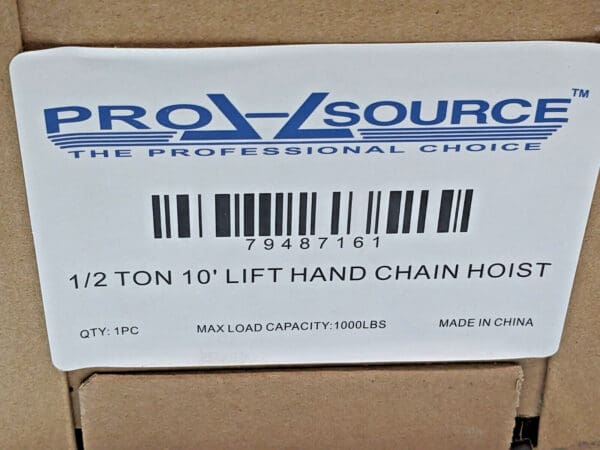 PRO-SOURCE Manual Hand Chain Hoist 1/2 Ton X 10 Ft Lift 79487161
