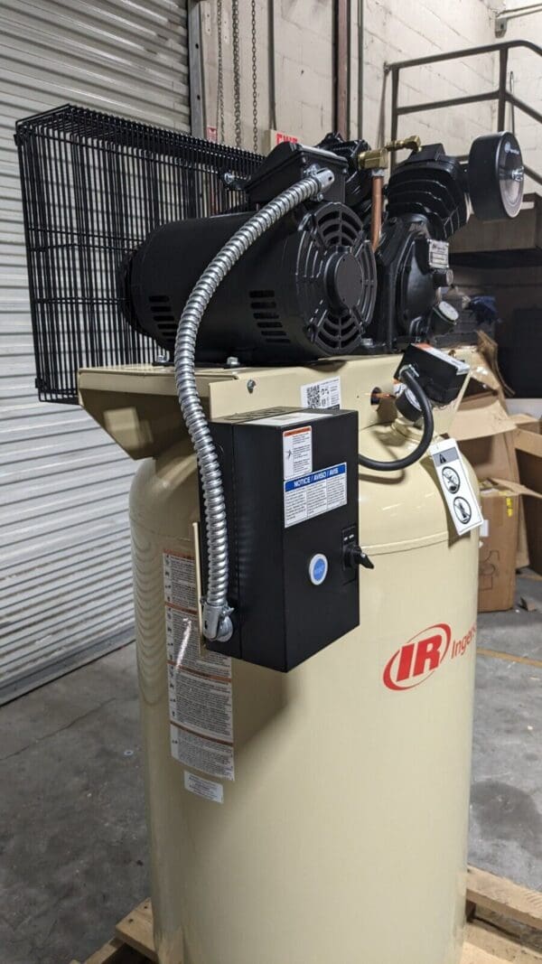INGERSOLL-RAND Stationary Electric Air Compressor 5 hp 80 gal 3 Phase 230V