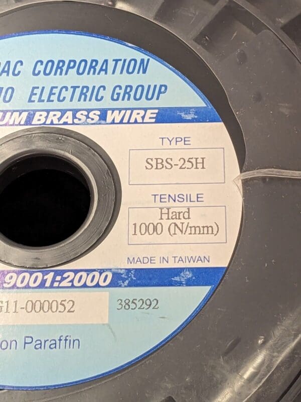 Sumi Pac Sumitomo Electric premium Brass Wire .250mm x 10kgs Hard 1000 N/mm