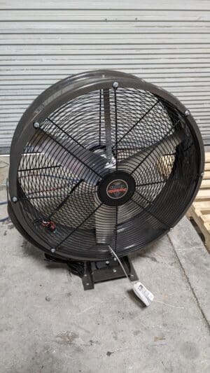 Ceiling Mounted Barrel Fan w/ Cord & Plug 30 inch 8200 CFM 2 Speed Direct Drive