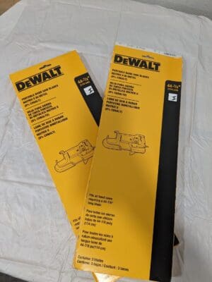 DEWALT Portable Bandsaw Blade 6pcs: 1/2" Wide, 0.02" Thick, 14 TPI DW3982
