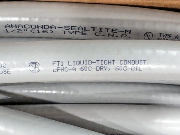 Anaconda Sealtite Flexible Liquidtight Conduit Gray 1/2" CNP 100FT 38812