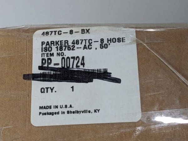 Parker Hydraulic Hose 1/2" ID x 0.81" OD 4000 PSI 50 FT 487TC-8-BX