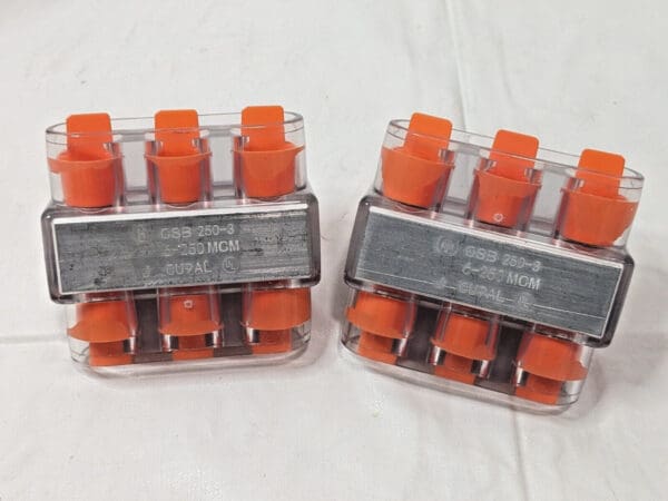 Thomas & Betts Aluminum Multi-Tap Encapsulated Cable Blocks 2Way QTY 2 CSB-250-3