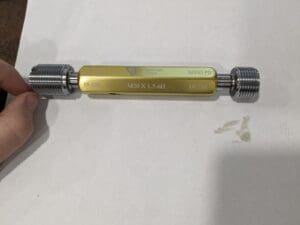 VERMONT GAGE Plug Thread Gage: M20x1.5 6H Class Double End 302145530