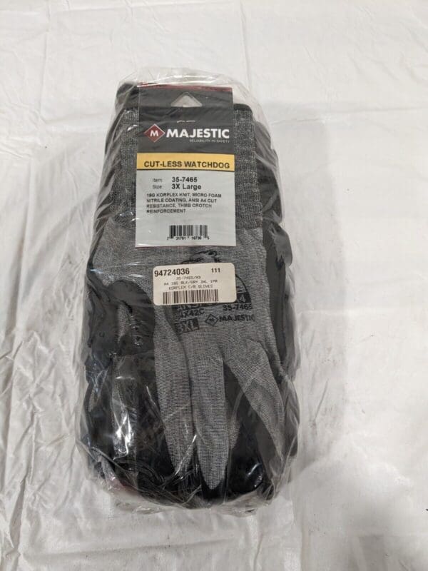 Majestic Foam Nitrile Palm Dipped Cut Resistant Gloves, Size 3XL Qty 12 35-7465