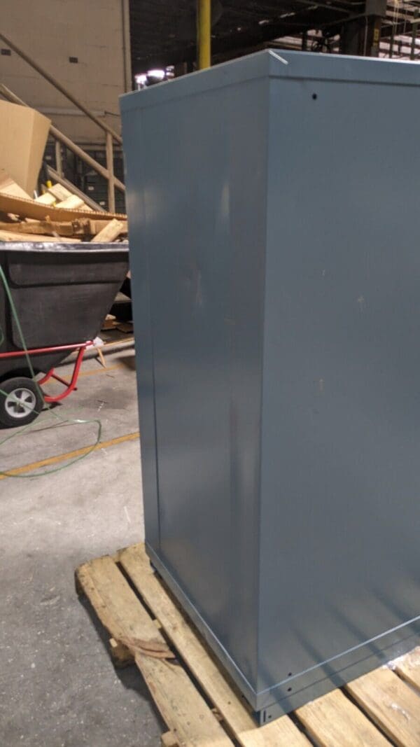 LISTA Modular Steel Storage Cabinet 28 x 28 x 59 440 lb Cap 12 Drawer Damaged
