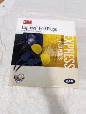 3M Earplugs 400ct: 25 dB, Foam, Round, Push-In Stem, Uncorded 7000127178