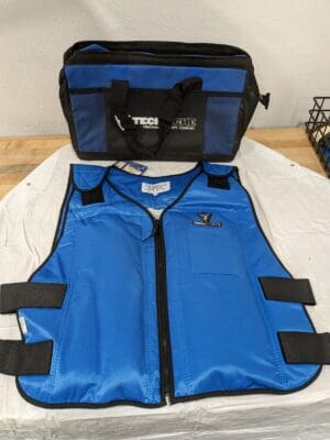 TECHNICHE Size L/XL, Royal Blue Cooling Vest With Bag 6626-RB-LXL