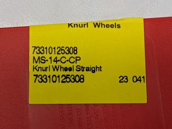DORIAN TOOL Cobalt Knurl Wheel Straight 1" Dia 90D 14TPI MS-14-C-CP 73310125308