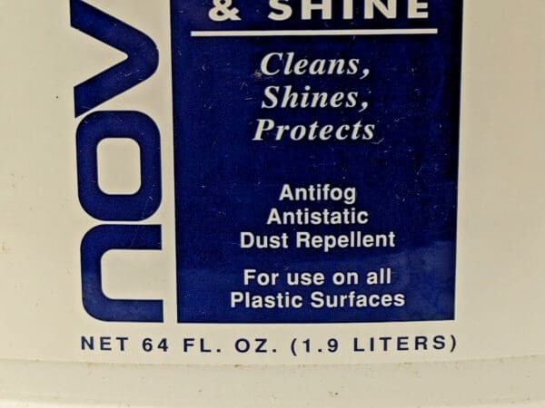 1 LOT OF 3 Novus No.1 Plastic Clean & Shine 64oz (1.9 LITERS) PC-108