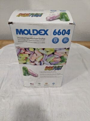 MOLDEX Earplugs: 33 dB, Non-PVC Foam, Bullet, Roll Down, Uncorded 200 Pairs 6604