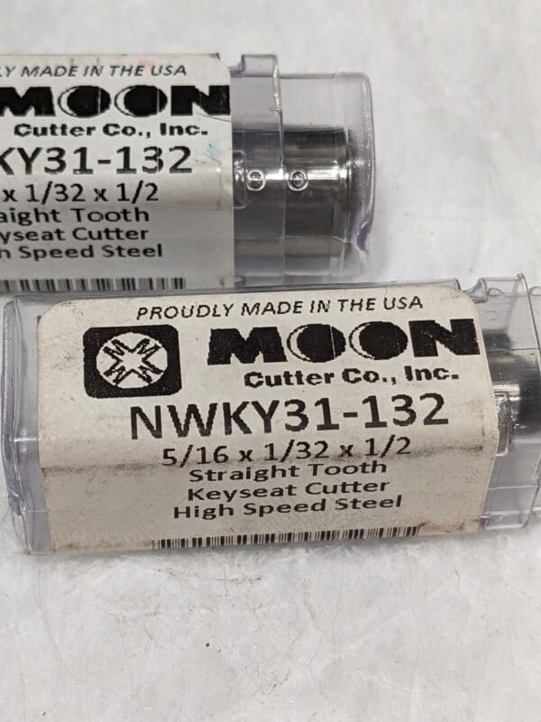 Moon Cutter 5/16" Diameter, 1/32" Wide HSS KeySeat Cutter Qty 2 NWKY31-132
