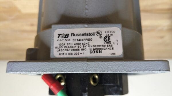 Thomas & Betts Russellstoll T&B DF1404FP000 100A 480V 60HZ 3W4P Cb Connector